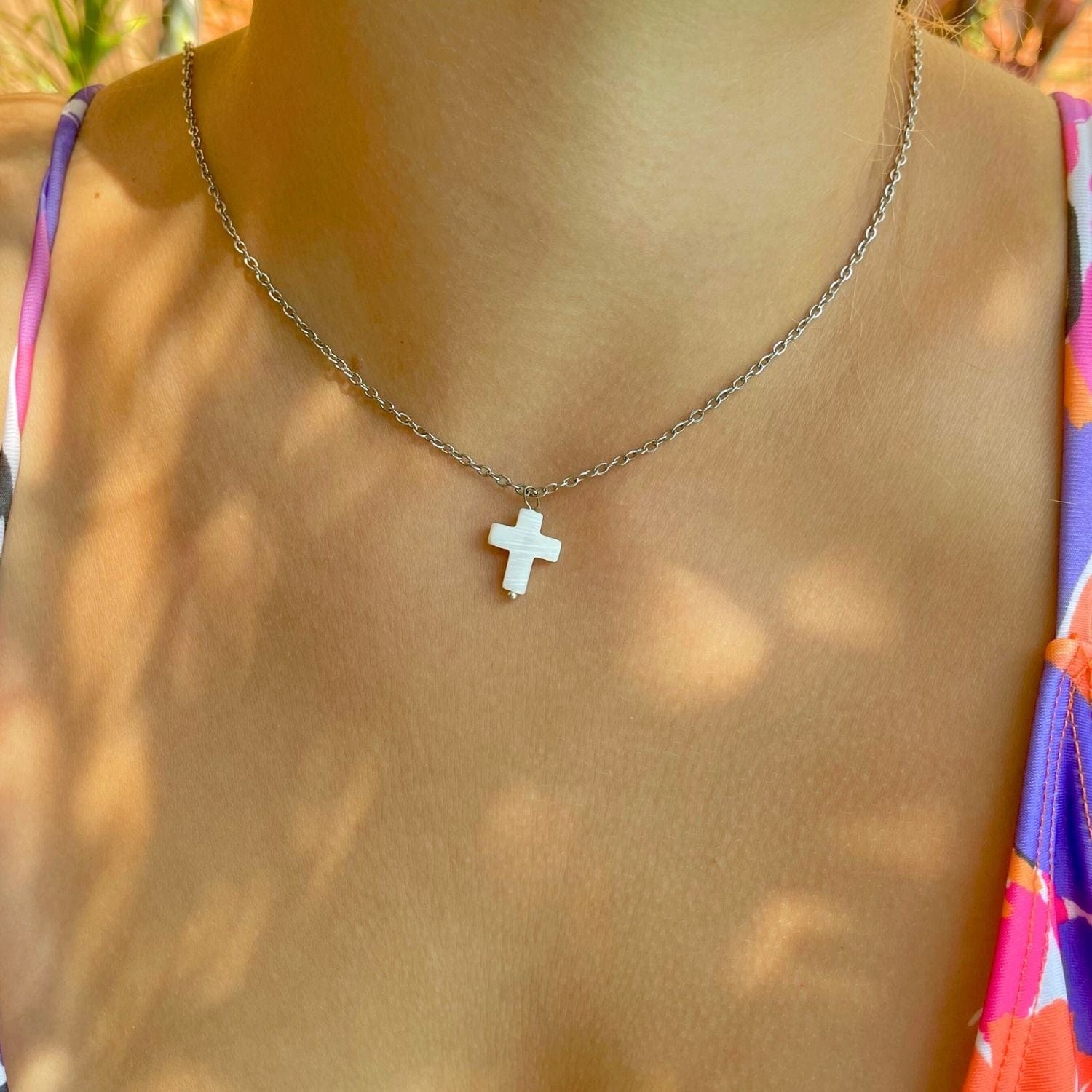 Shell Cross Necklace