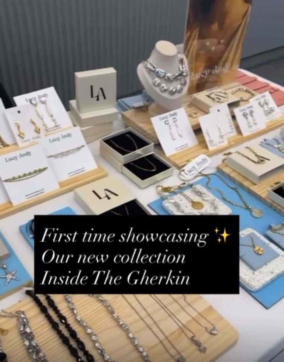 Lucy Andy at The Gherkin: Presenting Our New Collection in the Heart of London