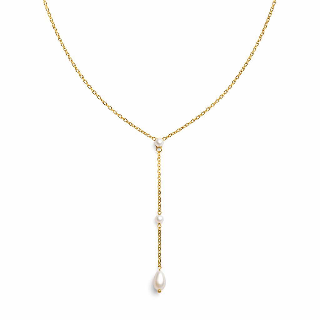Elara Pearl Drop Necklace