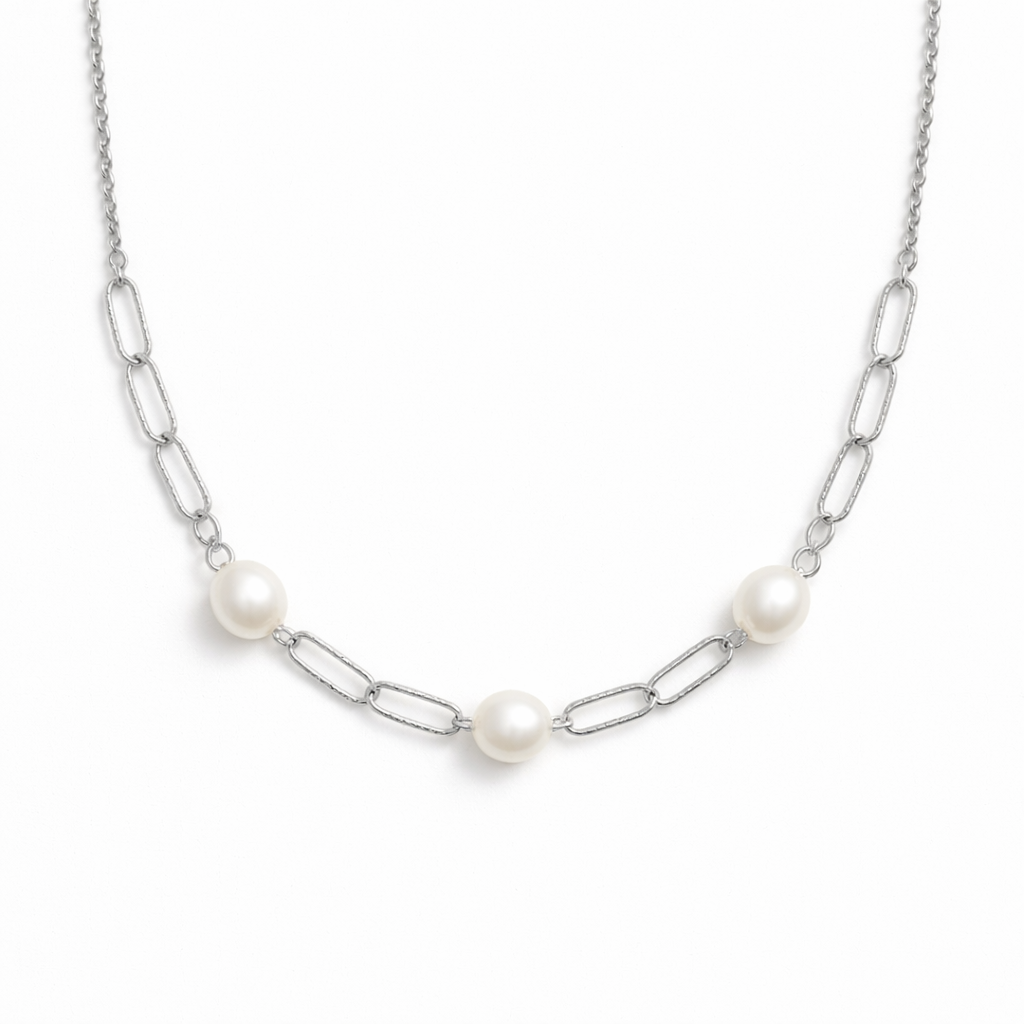 Cartagena – Freshwater Pearl Pendant Necklace on 18K Gold Chain