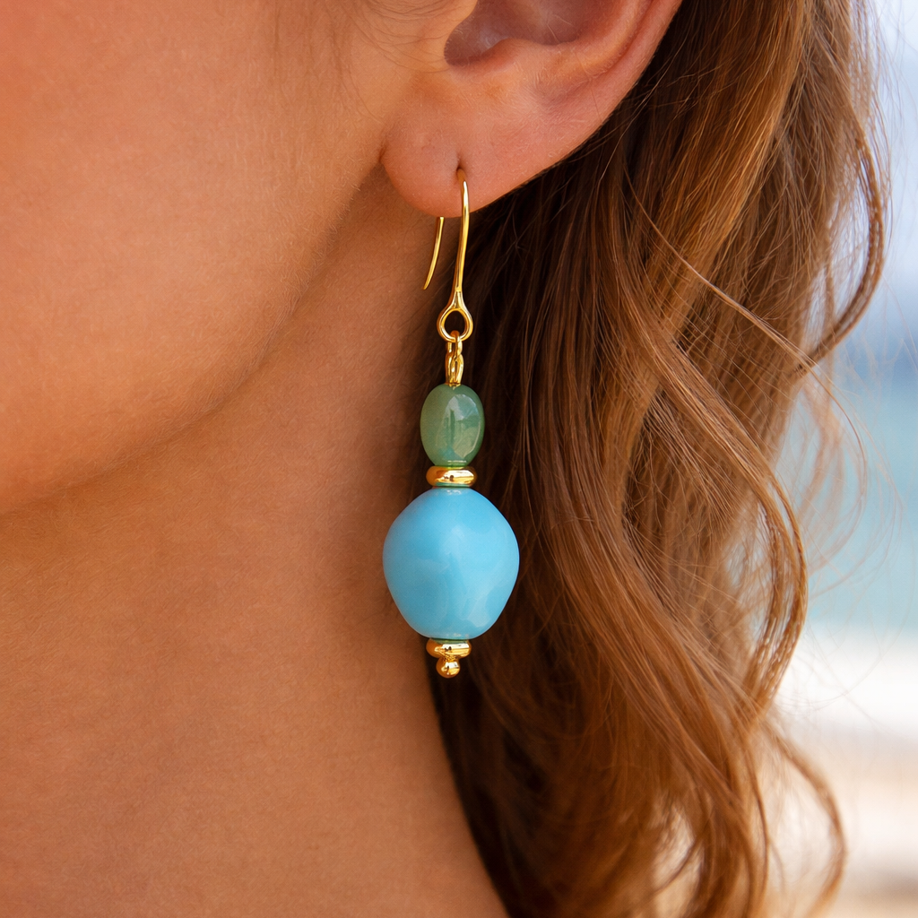 Ocean Whisper Dangle Earrings