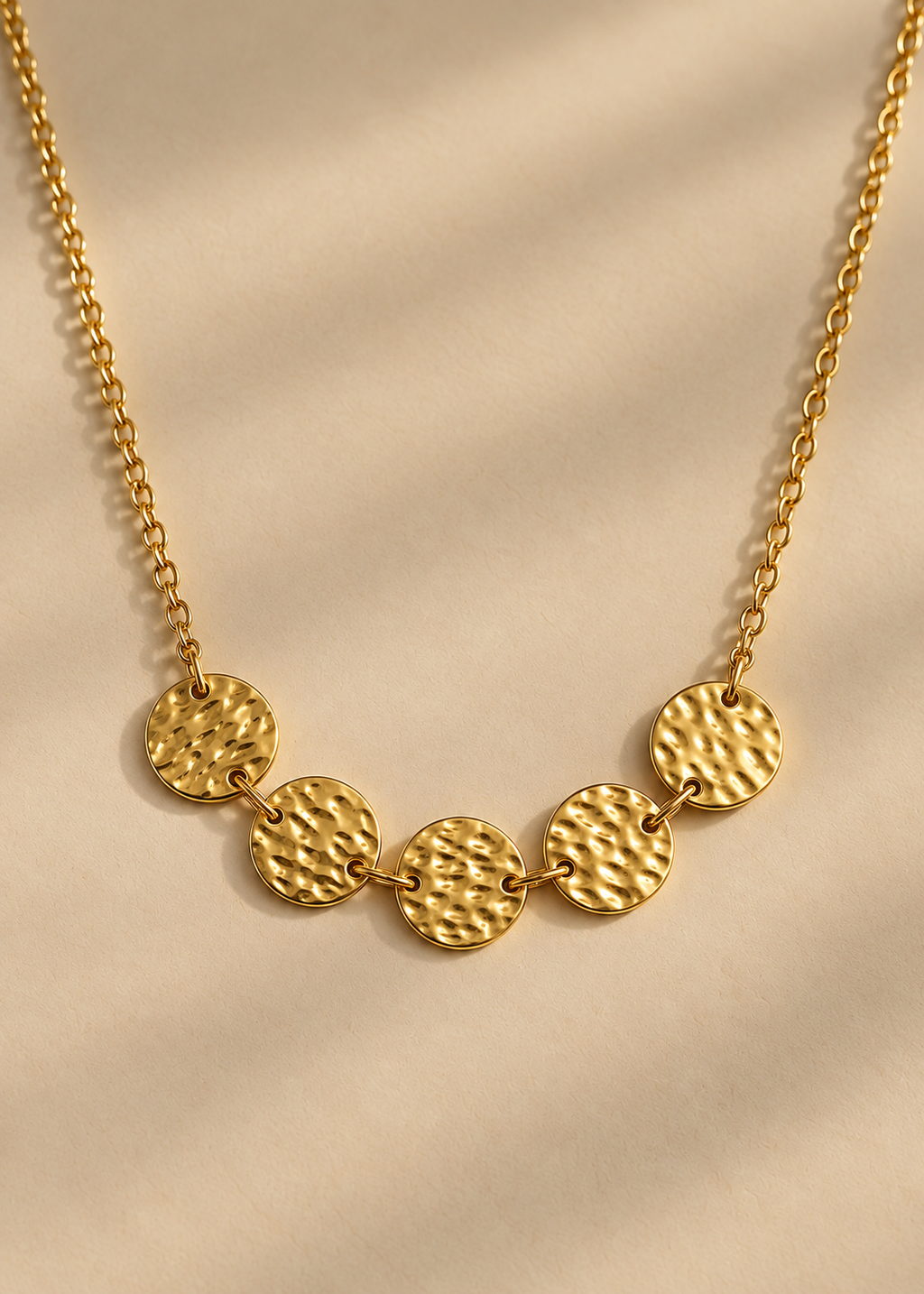 Chunky Disc Necklace – Gold or Silver