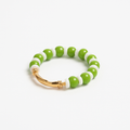 Natural Shell & Green Beads