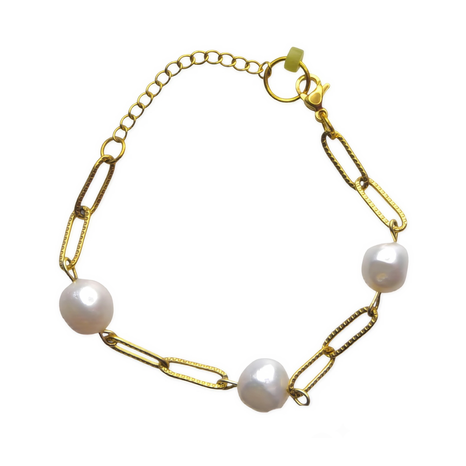 Isla Bracelet – Minimalist Freshwater Pearl & Gold Chain Bracelet