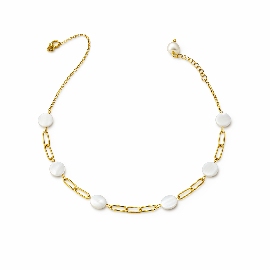 Marina Shell Gold Set – Necklace & Bracelet