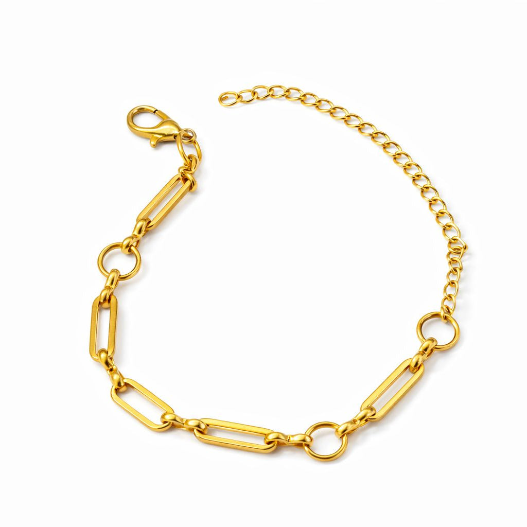 Paperclip Chain Bracelet – Gold Plated Stainless Steel