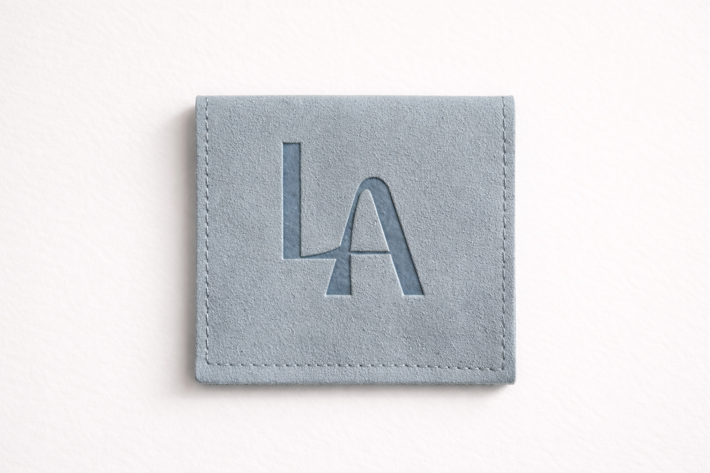 Velvet Pouch – Ocean Blue Edition (with earring divider)