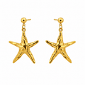 Capri Molten Starfish Drop Earrings