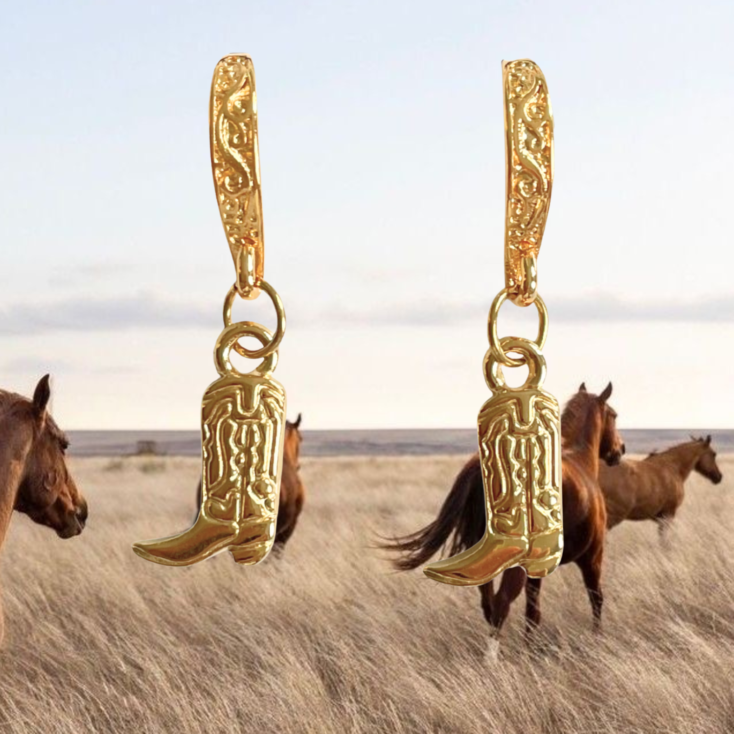 Cowboy Boots Earrings