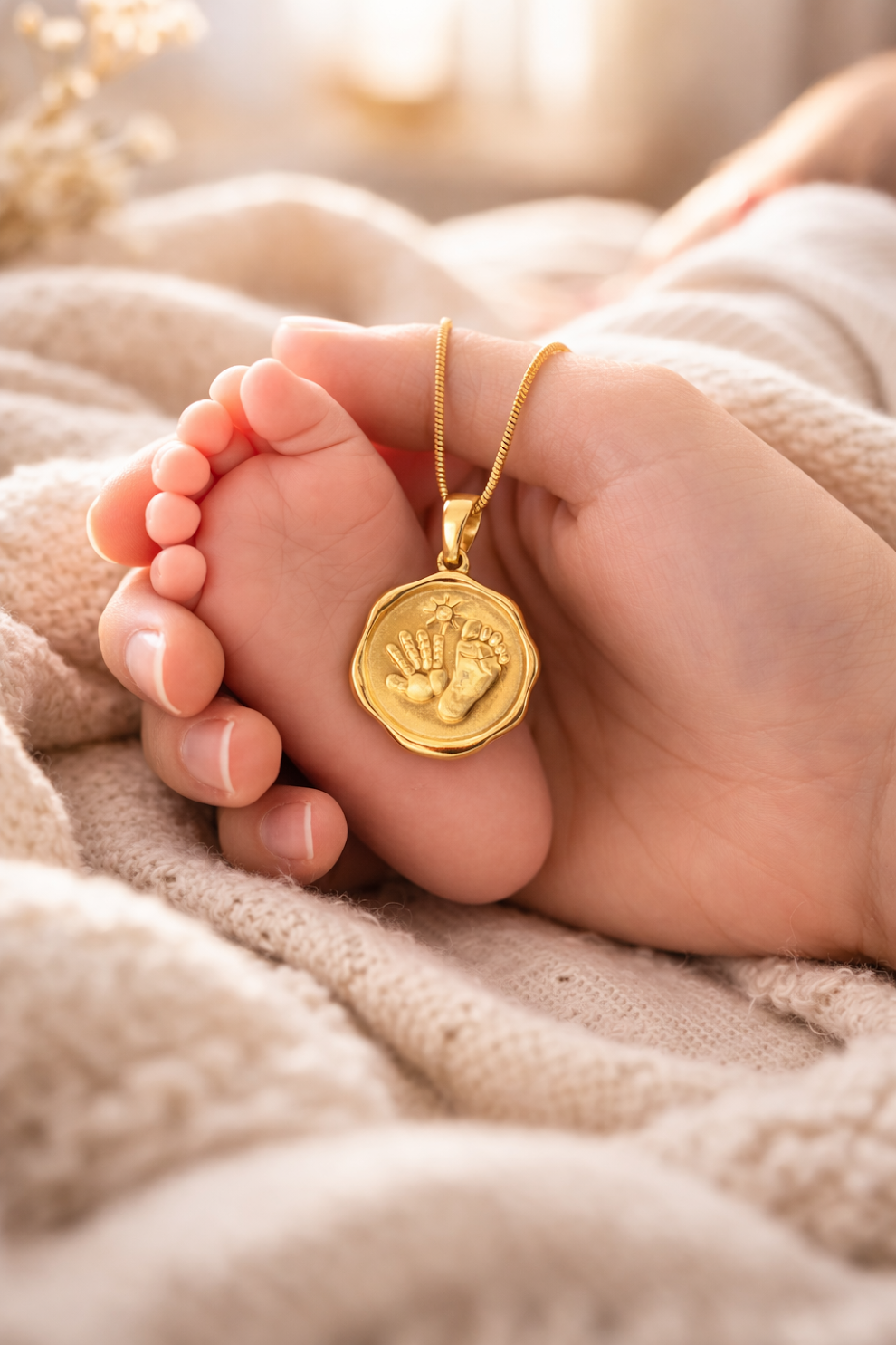 Mother- Handmade Silver Plated Stainless Steel Necklace with Engraved Pendant