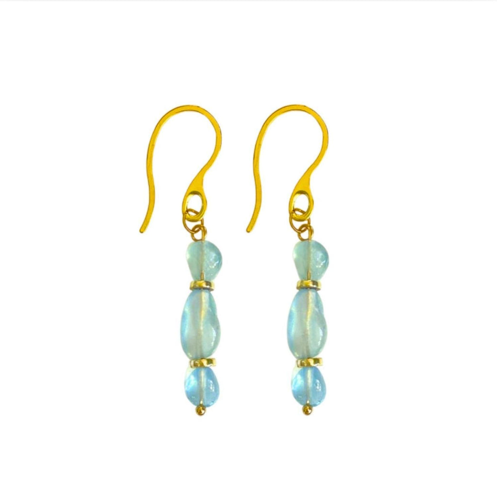 Aqua Drop Earrings