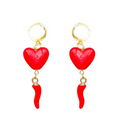 Hot Heart Earrings