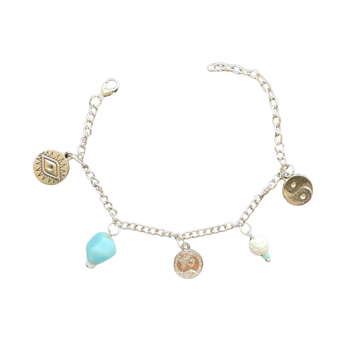 Good Energy Bracelet – Mixed Charms in Silver