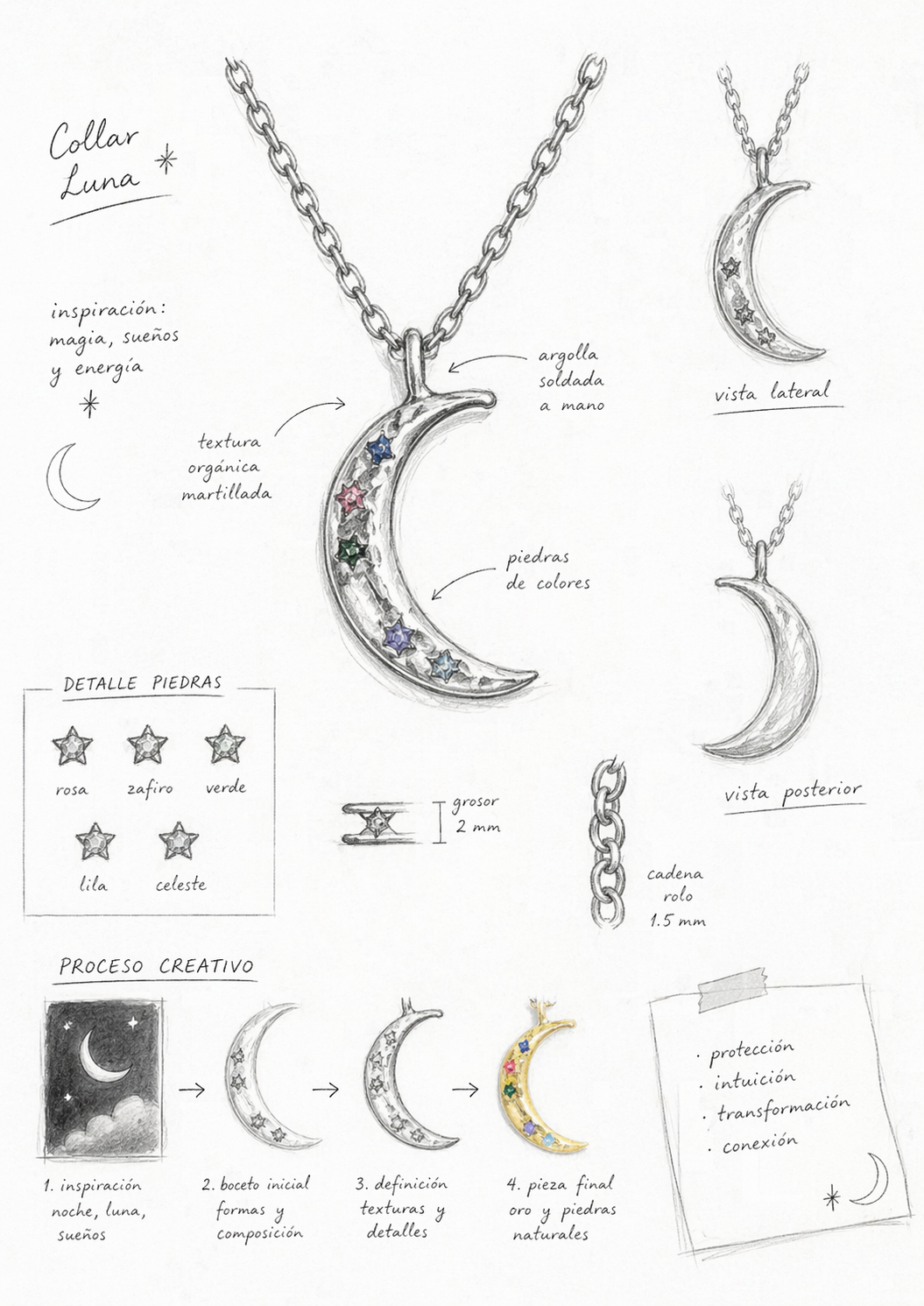 Crescent Moon Necklace