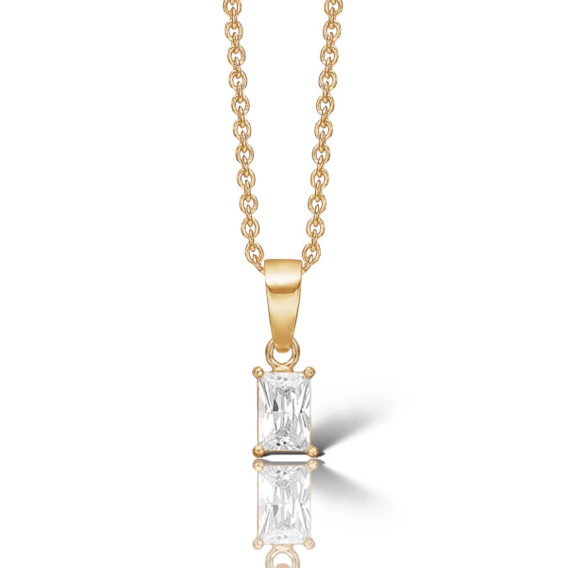 Rectangular Crystal Pendant