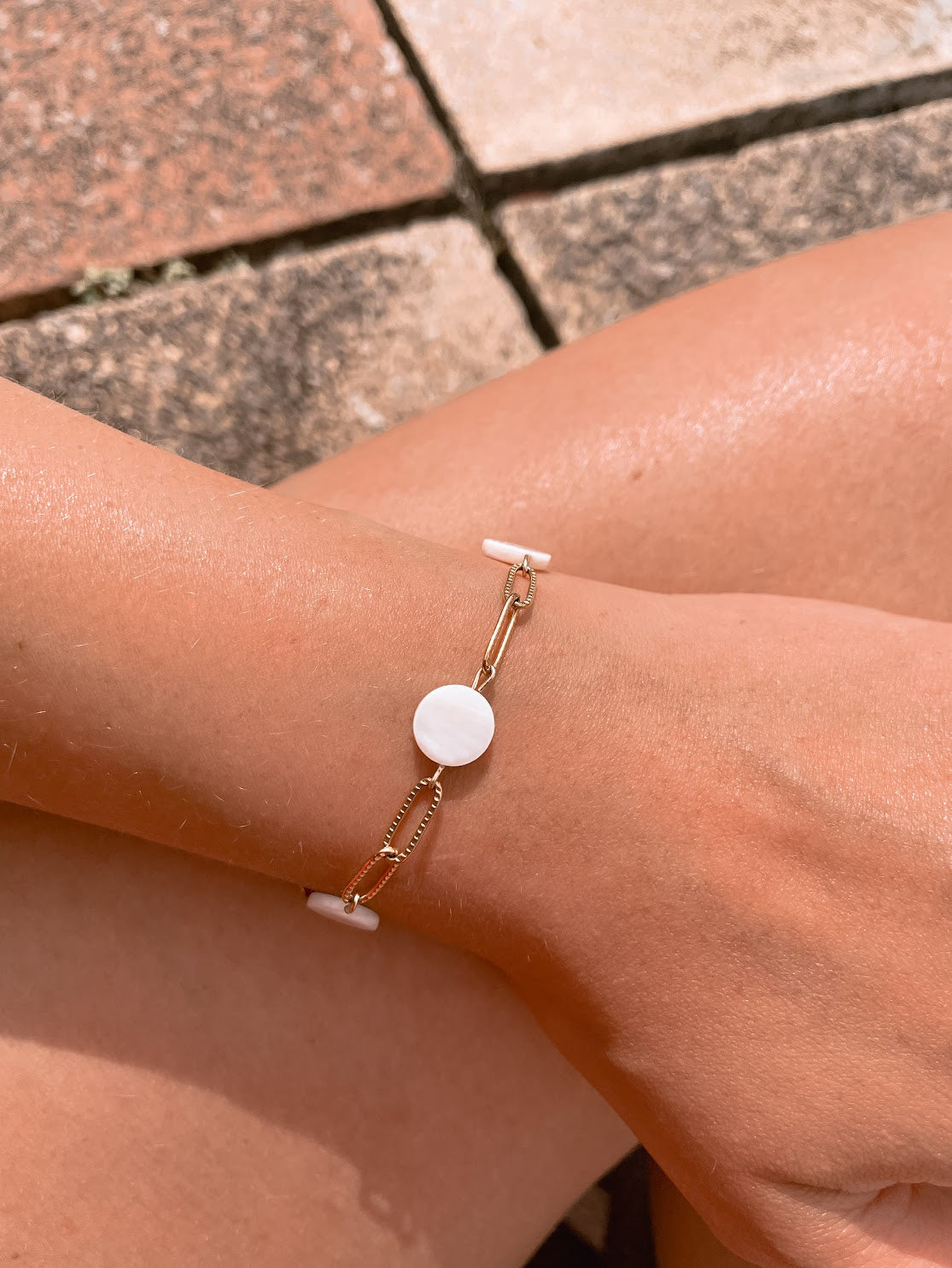 Marina Shell Gold Bracelet