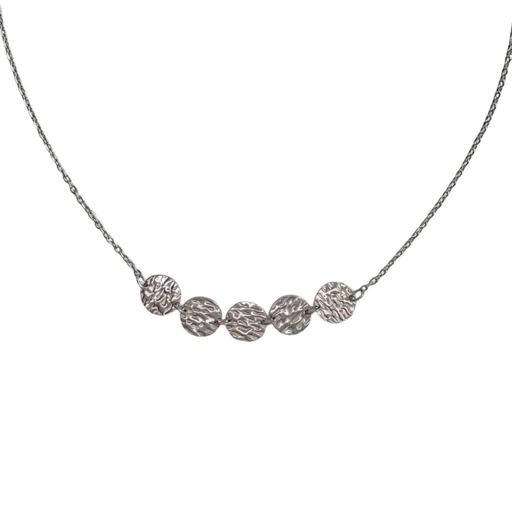 Chunky  Disc Necklace – 18ct Gold or Silver-Plated