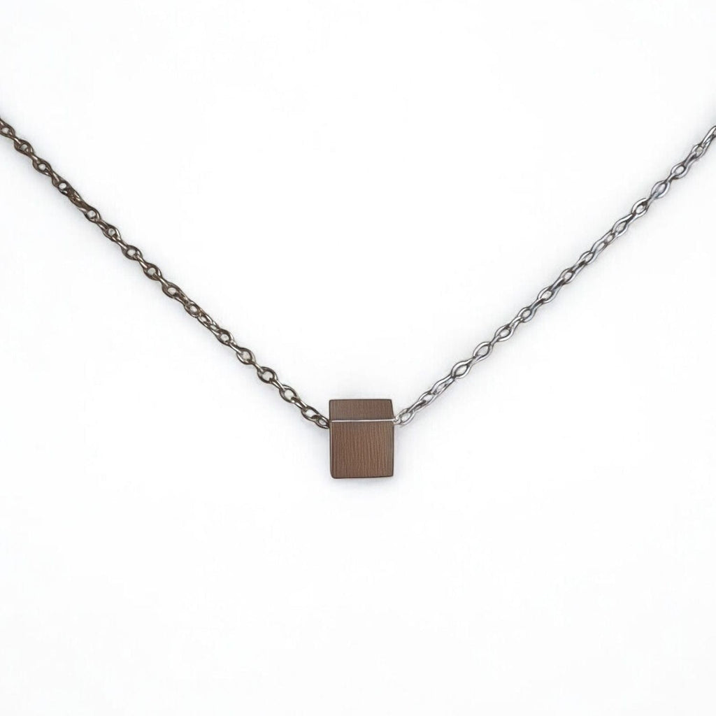 Cubic Stainless Steel Pendant Necklace