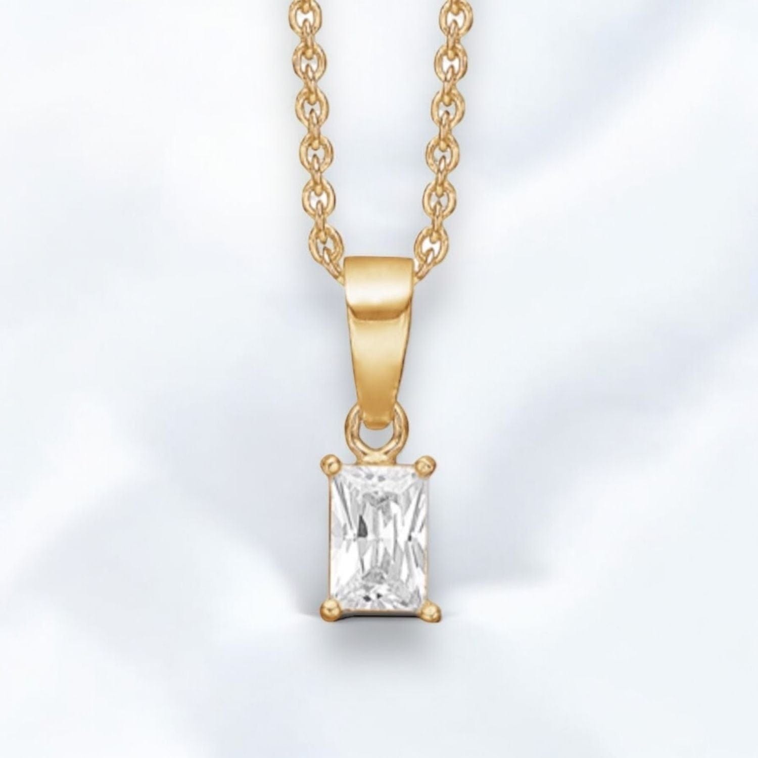 Rectangular Crystal Pendant