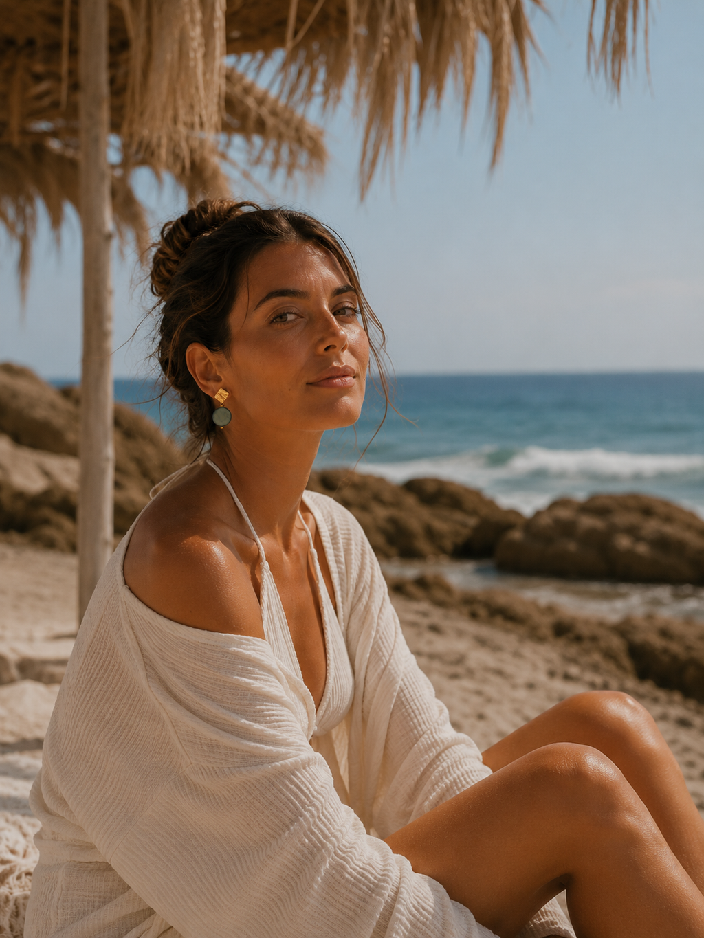 Laguna Natural Shell Stud Earrings