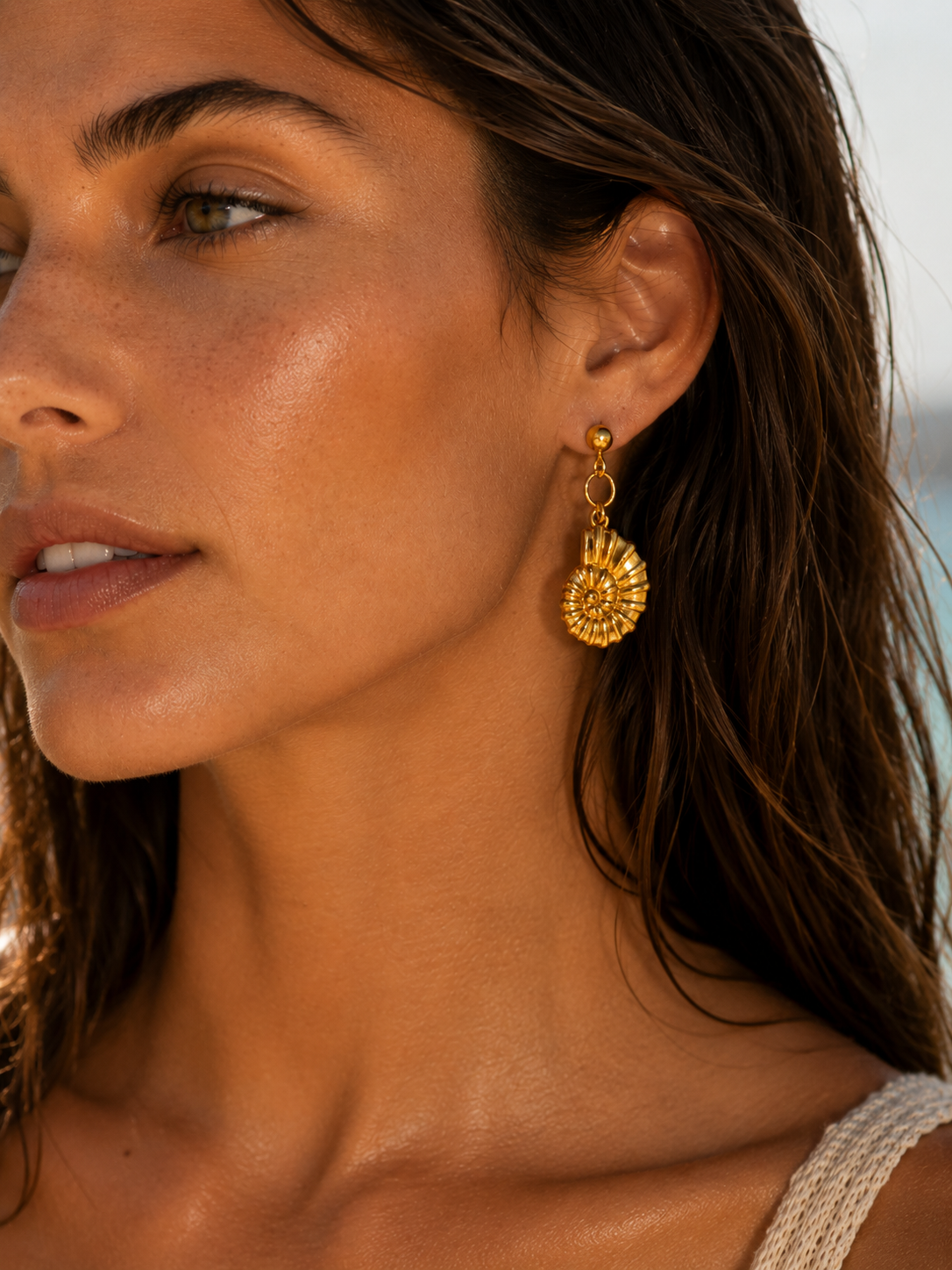 Portofino Nautilus Drop Earrings