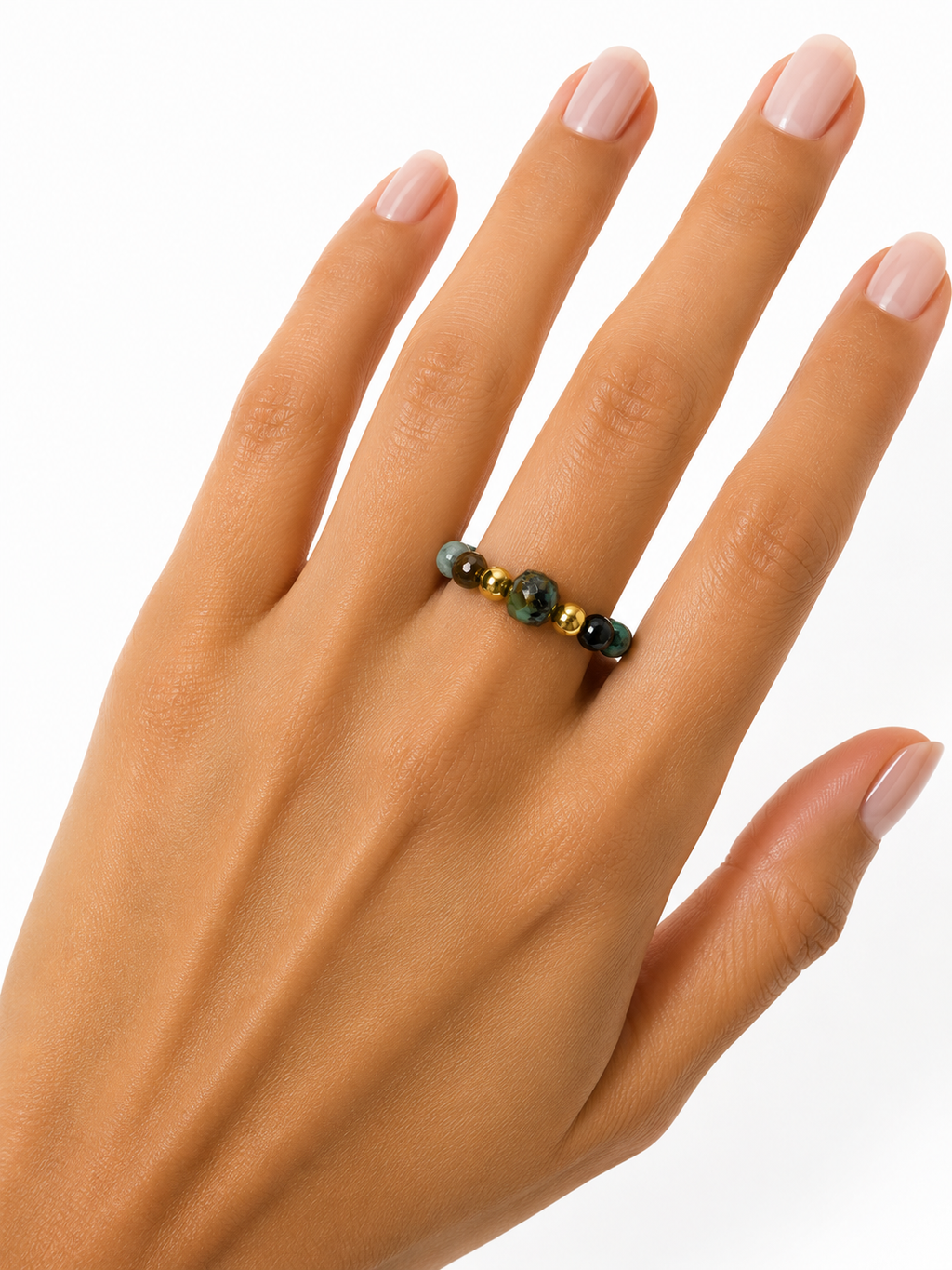 Terra Elastic Gemstone Ring