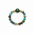 Terra Statement Elastic Gemstone Ring