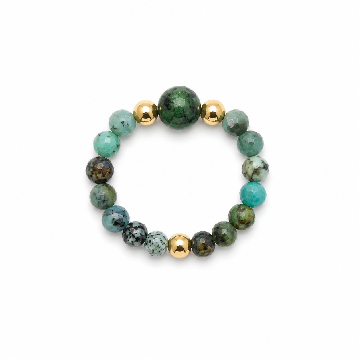 Terra Statement Elastic Gemstone Ring