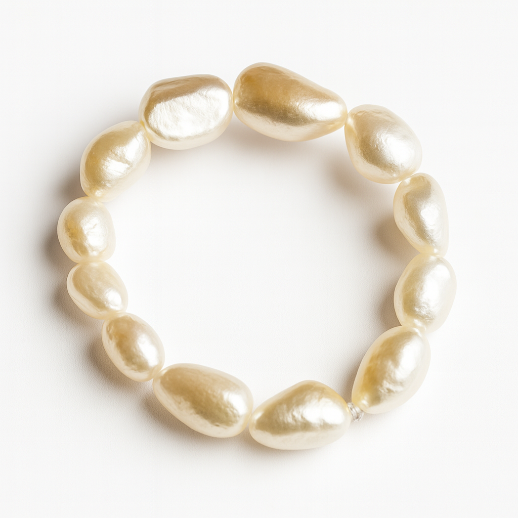 Freshwater Pearl Band Ring – Handmade and Elegant