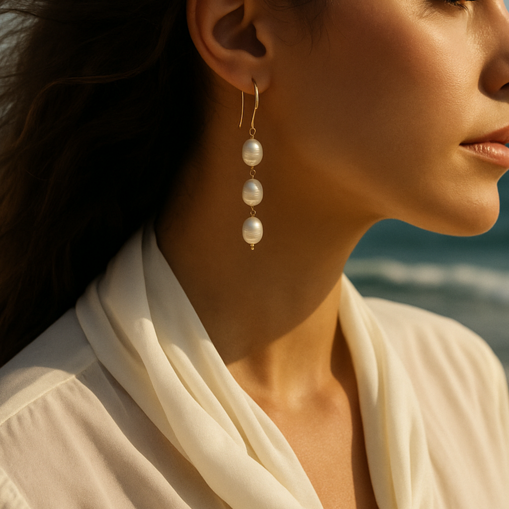 Brisa Earrings – Drop Freshwater Pearl Earrings