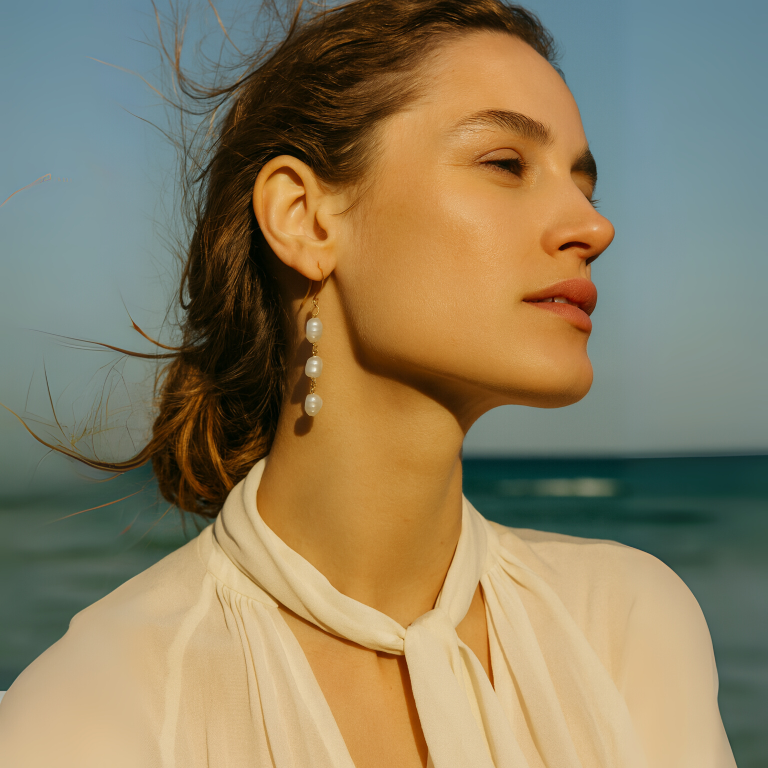 Brisa Earrings – Drop Freshwater Pearl Earrings