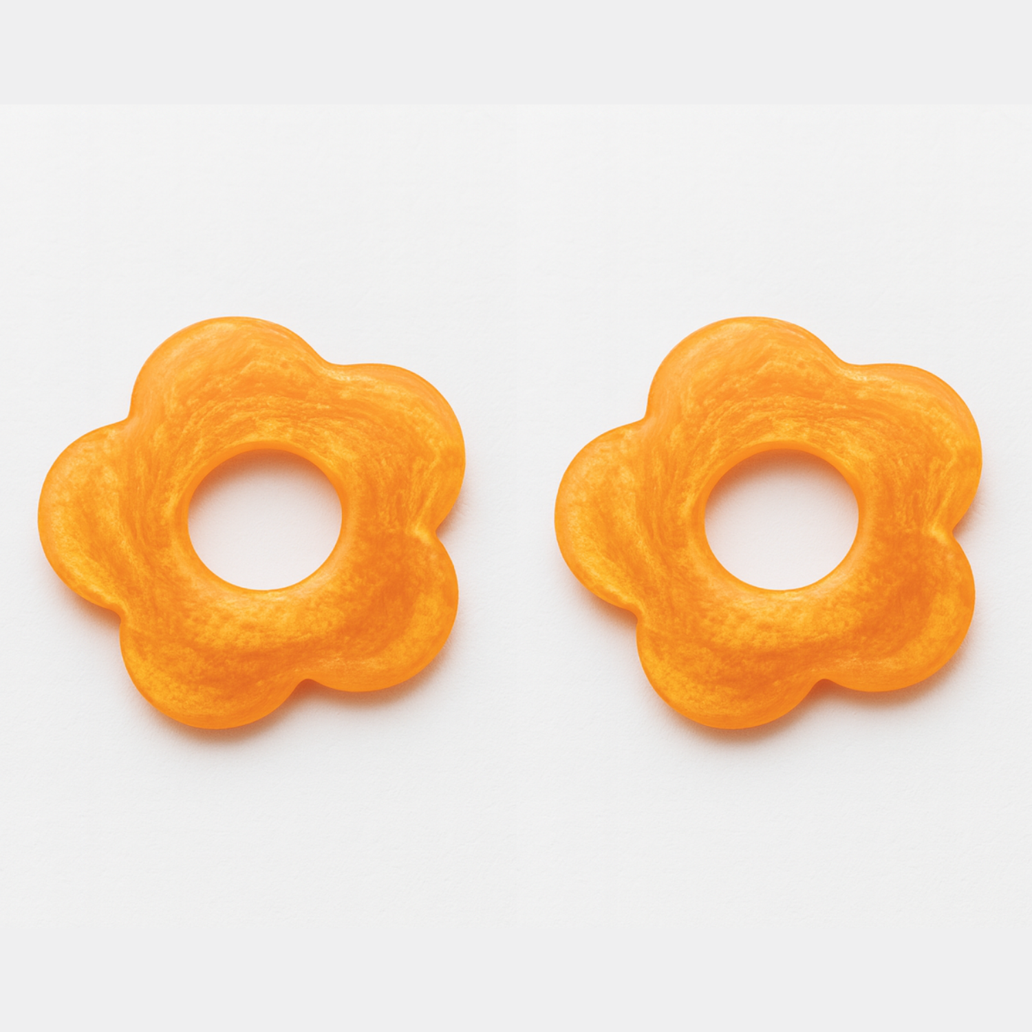 Rectangular Hoops Flowers