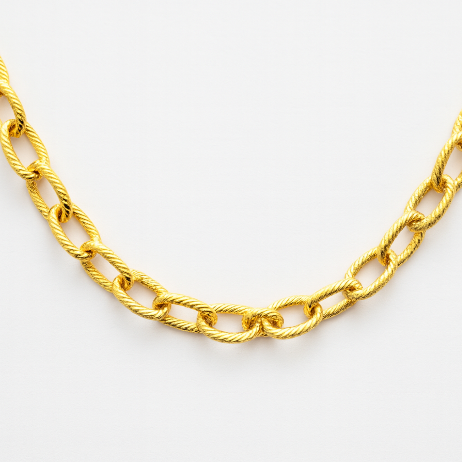 Chunky Textured Chain Necklace