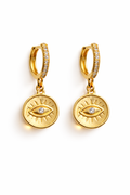 Nazar Eye Talisman Huggies.