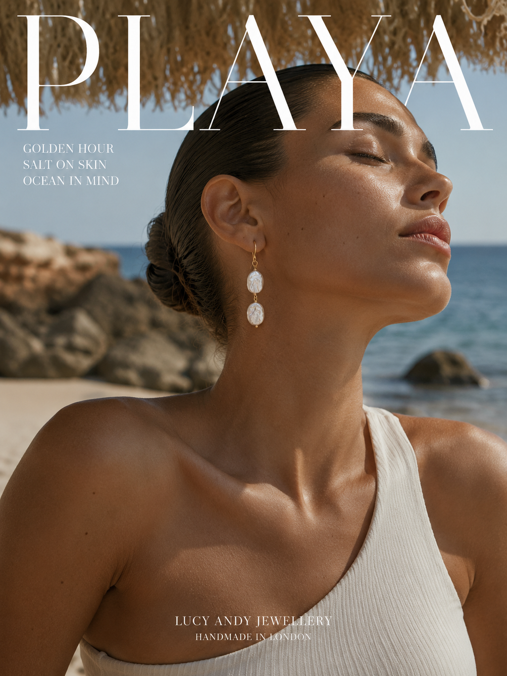 Chelsea Double Coin Pearl Drop Earrings