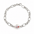 Stella Cubic Zirconia & Freshwater Pearl Chain Bracelet