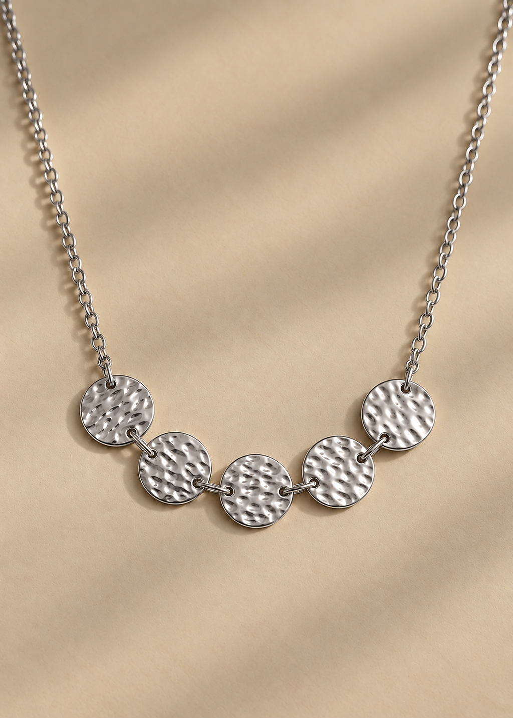 Chunky Disc Necklace – Gold or Silver