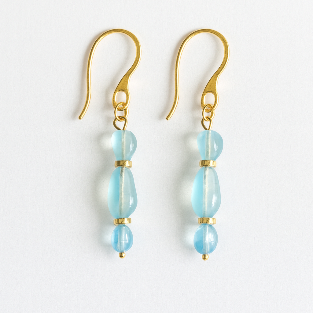 Aqua Drop Earrings