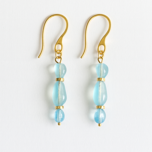 Aqua Drop Earrings