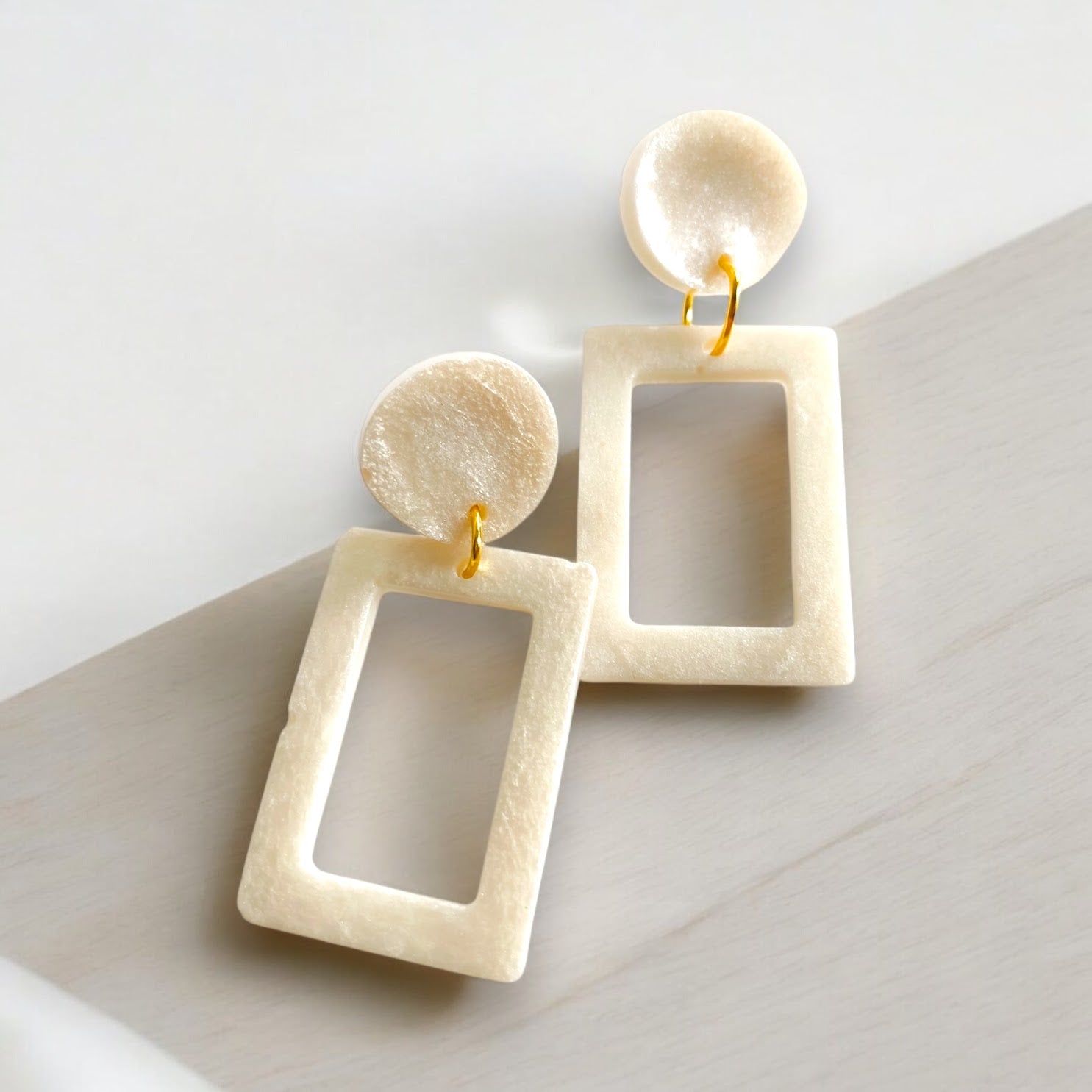 Geometric Statement - Barbie Earrings