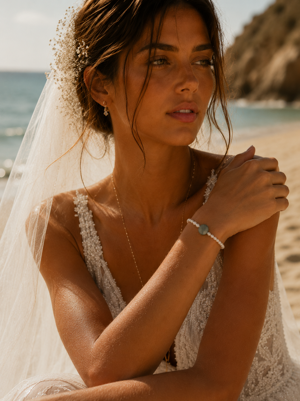 Laguna Natural Shell & Pearl Bracelet