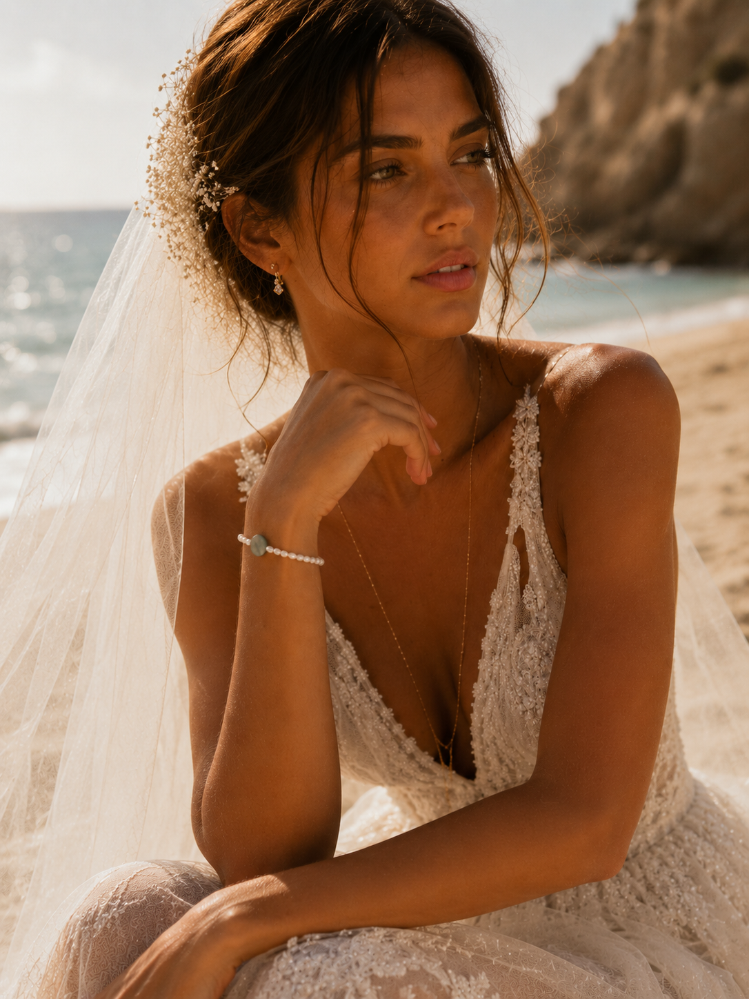 Laguna Natural Shell & Pearl Bracelet