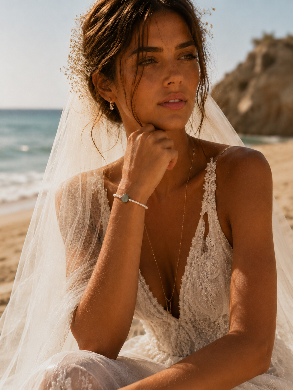 Laguna Natural Shell & Pearl Bracelet