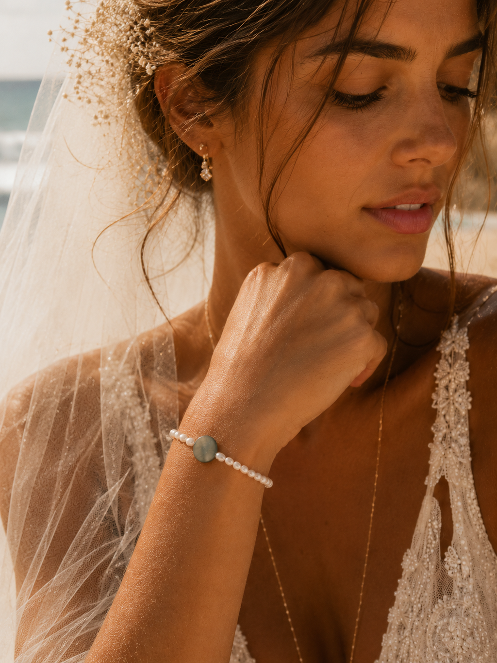 Laguna Natural Shell & Pearl Bracelet