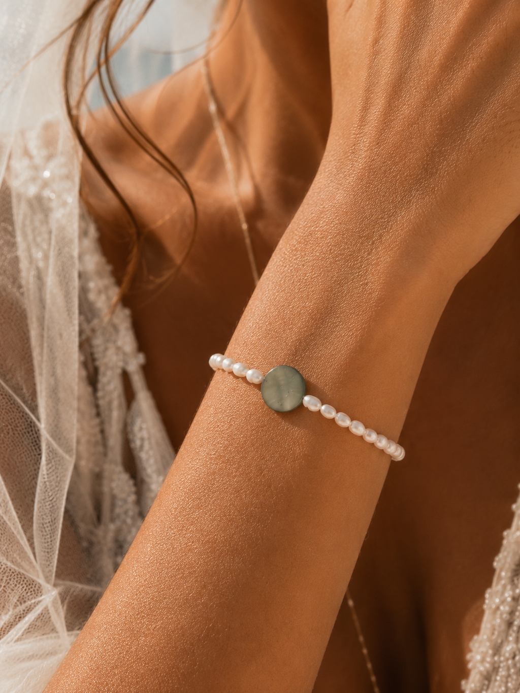 Laguna Natural Shell & Pearl Bracelet
