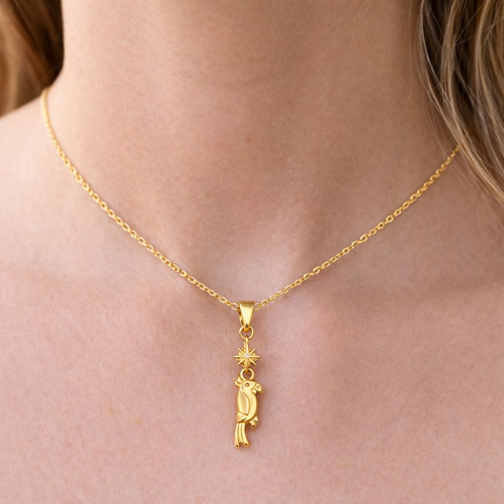 Playful Parrot Necklace