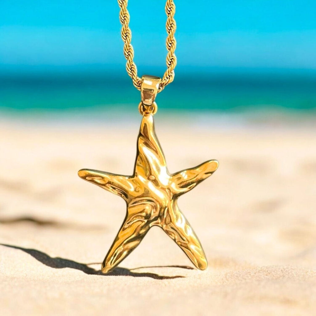 Victoria Necklace – Sea Star Pendant in Gold or Silver