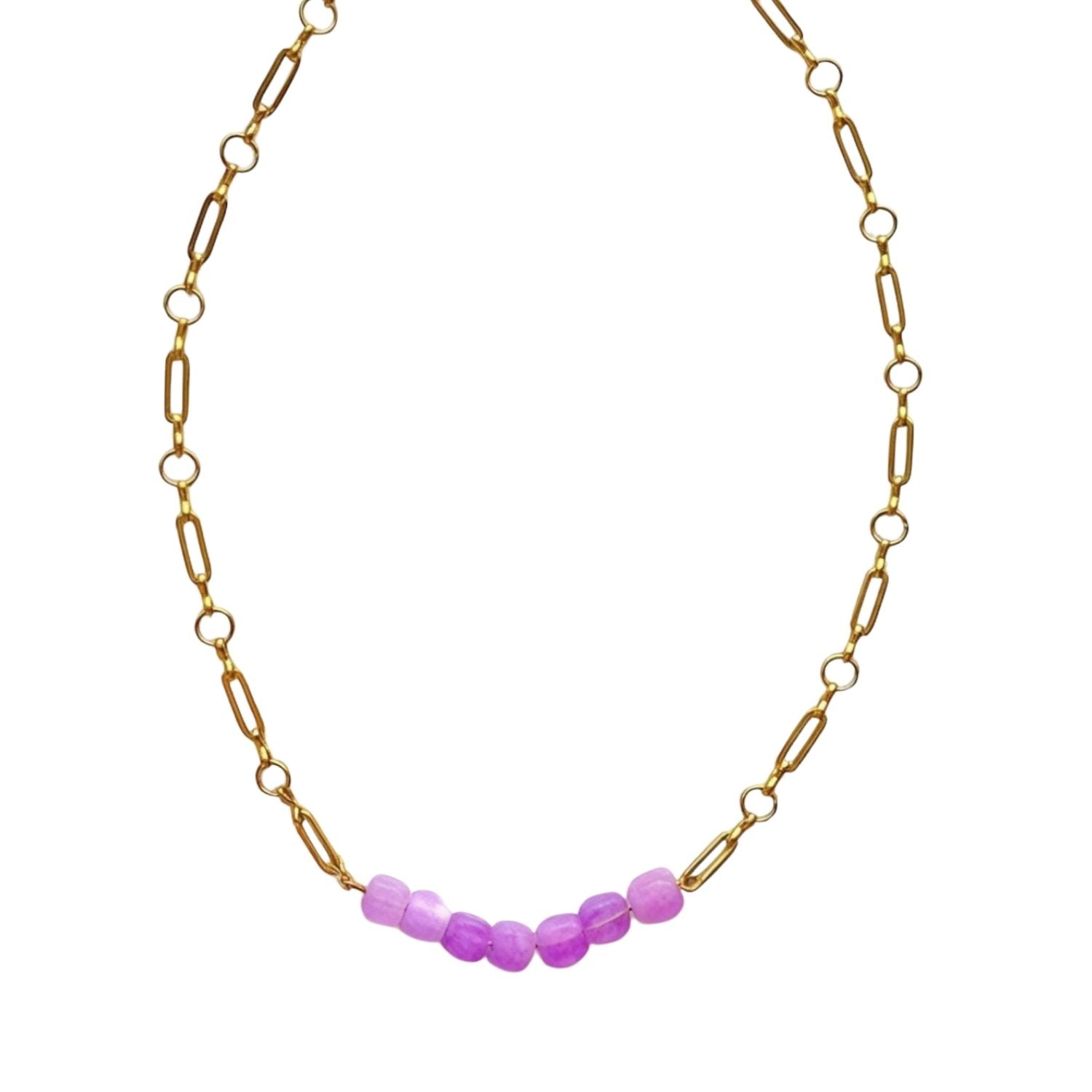 Amethyst Link Choker