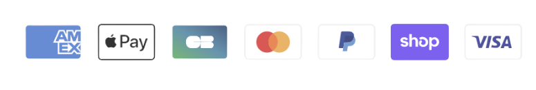 Logos of various payment methods on a white background