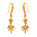 Trópico Palm Tree & Star Drop Earrings